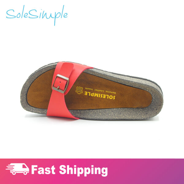 SoleSimple Lyon - Red / Sandal - Image 4